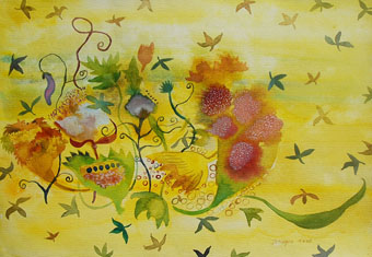The Home maker series The Germination of Soul watercolor On Paper