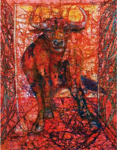 Abstract Painting - Bull