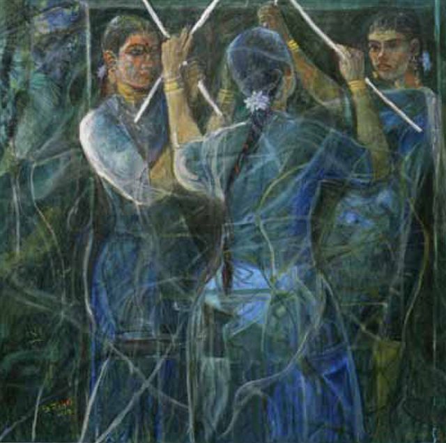 Ladies painting by Chuah