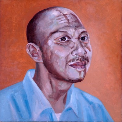 Noor Mahnun Mohamed - Head Study, Oil on canvas